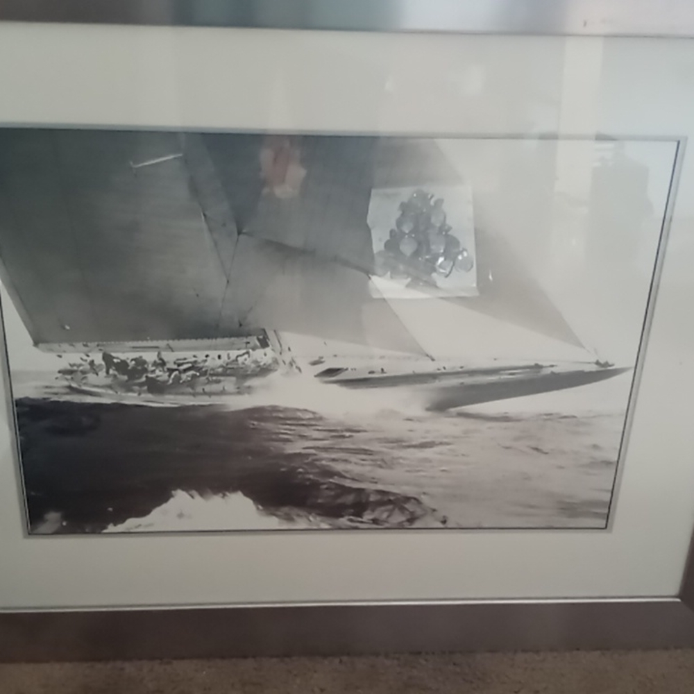 Silver frame picture